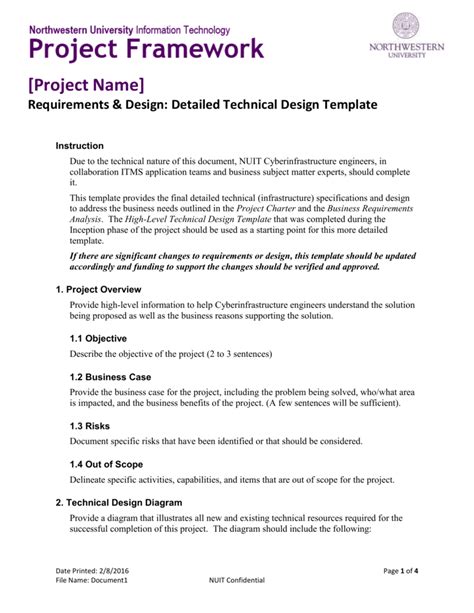 Download Technical Design Document Sample 