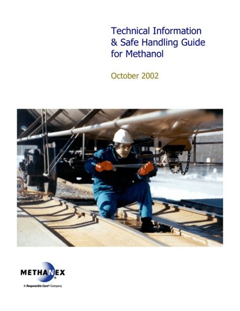 Download Technical Information Safe Handling Guide For Methanol 