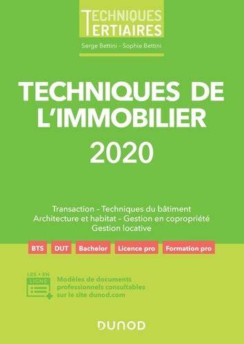 techniques de l immobilier 2020