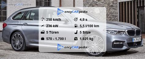 technische daten bmw 540d xdrive touring 2017