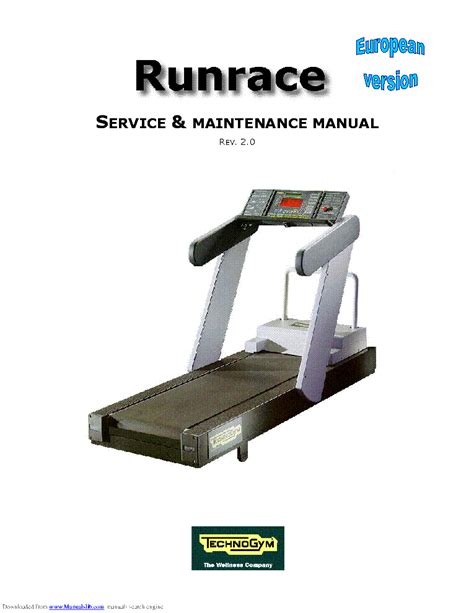 Full Download Technogym Treadmill Run Race User Manual 