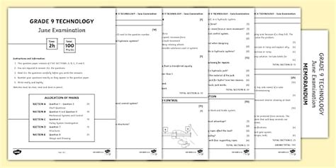 Technology Grade 9 June Exam Paper