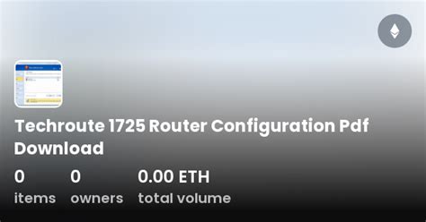 techroute 1725 router configuration pdf