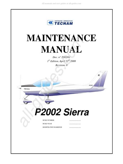 Tecnam Maintenance Manual