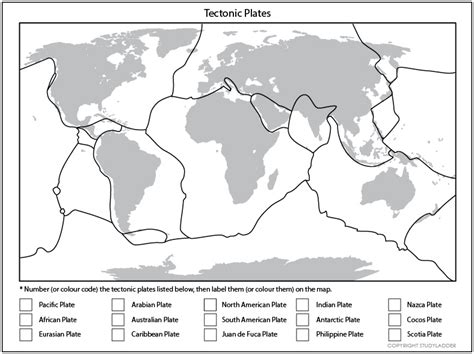 Tectonic Plate Worksheet   Tectonic Plates Interactive Activity Live Worksheets - Tectonic Plate Worksheet
