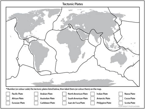 Tectonic Plates Map Worksheet Junior Cycle Homework Task Tectonic Plate Worksheet - Tectonic Plate Worksheet