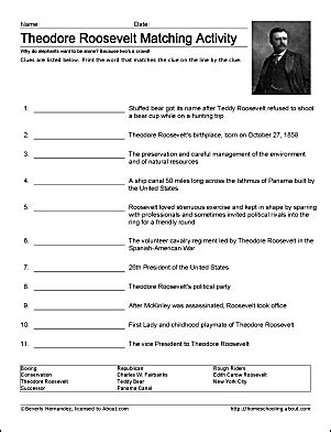 Teddy Roosevelt Worksheet   Theodore Roosevelt Constructed Response Worksheet Teach Starter - Teddy Roosevelt Worksheet