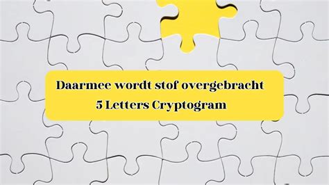 teken dat ik gewaardeerd wordt cryptogram