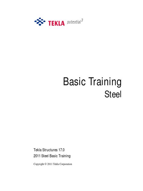 Tekla Structures 17 Training Manual