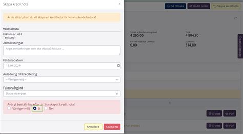 teknikdelar avbryt order