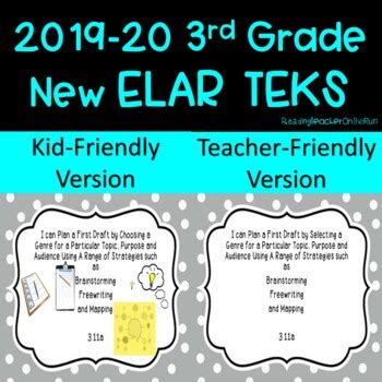 Teks For Elar 3rd Grade Teaching Resources Tpt 3rd Grade Elar Teks - 3rd Grade Elar Teks