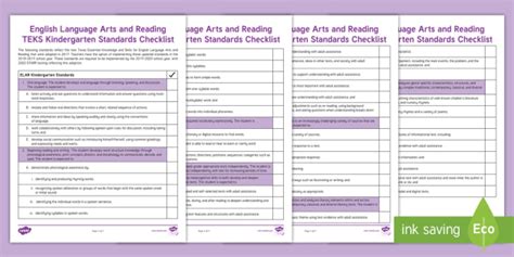 Teks Kindergarten Reading   English Language Arts And Reading Teks Review - Teks Kindergarten Reading