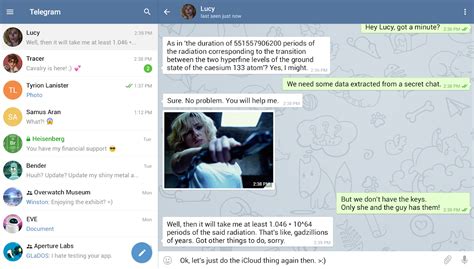 telegram app tablet