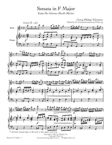 telemann flute sonata in f major pdf