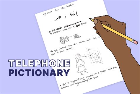 Telephone Pictionary Template