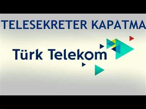 telesekreter kapatmas