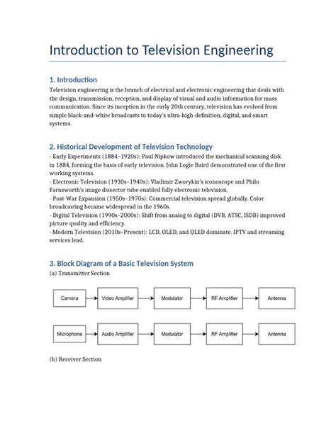 Television Engineering Notes