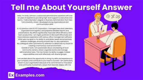 Tell Me About Yourself Sample Answers For Freshers