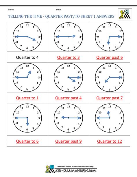 Tell The Time Quarter Past Doodlelearning Quarter To And Quarter Past - Quarter To And Quarter Past