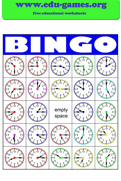 Telling Time Bingo Superstar Worksheets Telling Time Kindergarten Worksheet - Telling Time Kindergarten Worksheet