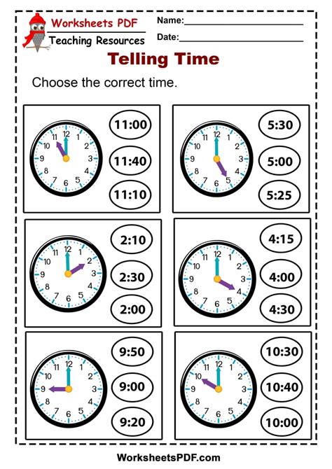 Telling Time Made Easy Worksheets For Kindergarten Kids Kindergarten Time - Kindergarten Time