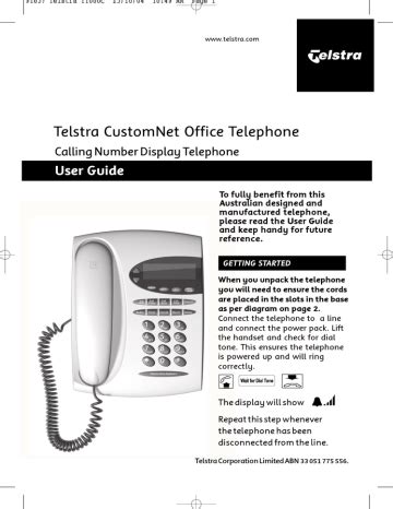 Full Download Telstra T1000C User Guide 