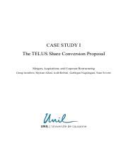 telus share conversion proposal case solution