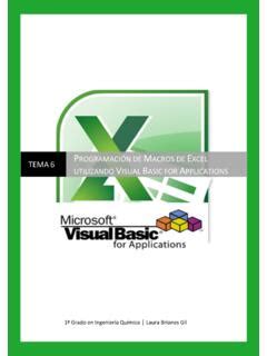 Tema 6 Programaci N De Macros De Excel Utilizando Vba