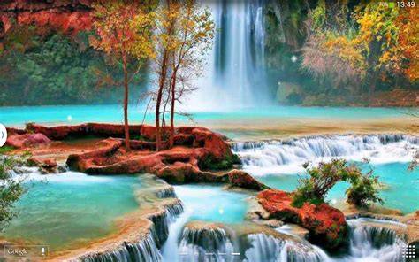 tema air terjun bergerak