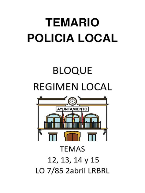 temario policia local pdf