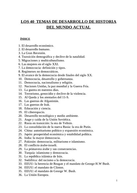 Temas De Historia