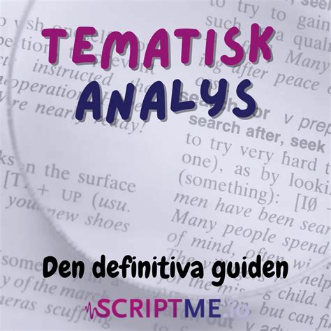 tematisk analys guide