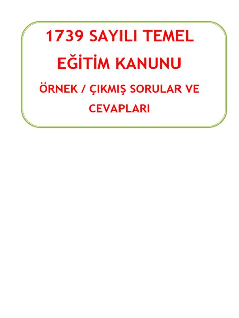 Temel Eğitim Yönetmeliği