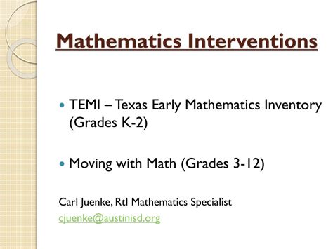 temi texas early math inventory