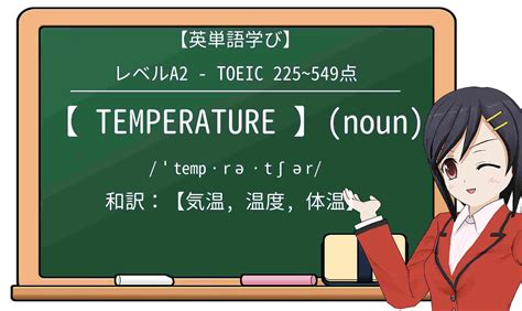 temperatureとは・意味・使い方・読み方・例文 - 英ナビ!辞書 英 …