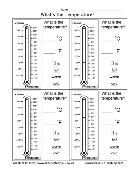 Temperature And Its Measurment Teacher Worksheets Temperature And Its Measurement Worksheet - Temperature And Its Measurement Worksheet