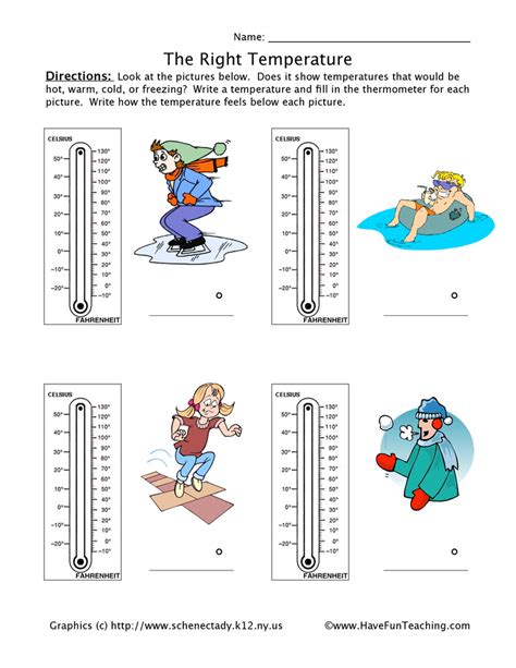 Temperature Worksheets Softschools Com Temperature And Its Measurement Worksheet - Temperature And Its Measurement Worksheet
