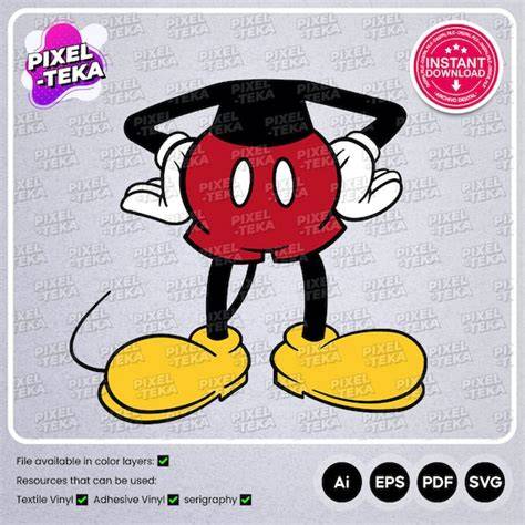 template for mickey mouse body parts