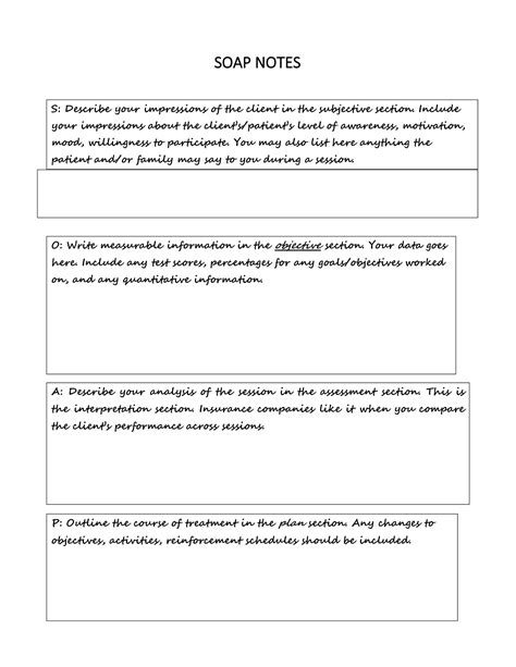 Read Template For Clinical Soap Note Format University Of New Mexico 
