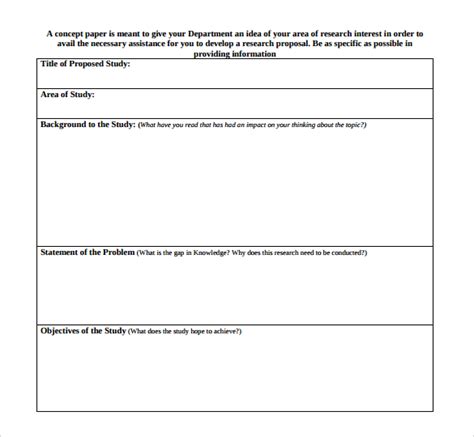 Full Download Template For Writing Concept Paper 