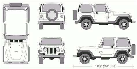 Templates Stitching Impressions Jeep Cut Out Template - Jeep Cut Out Template