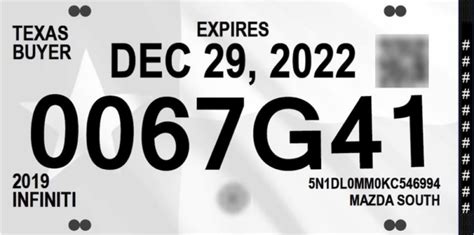 temporary plates texas