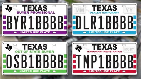 temporary tags texas