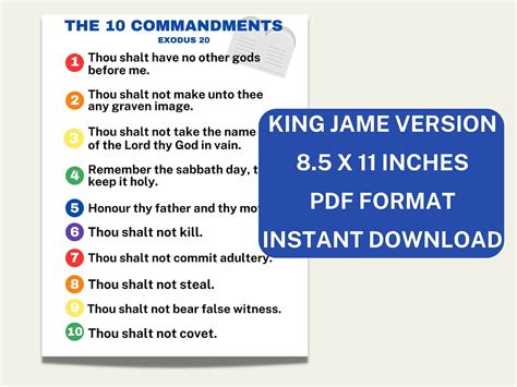 Ten Commandments In The King James Version