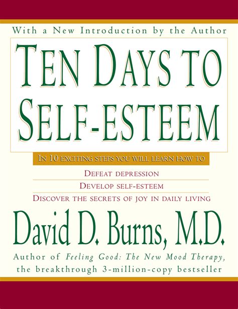 Read Online Ten Days To Self Esteem David D Burns 