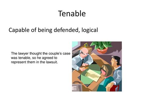 Tenable Meaning
