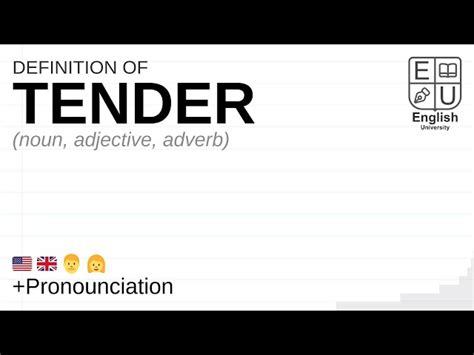 Tender Noun