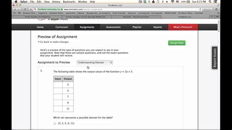 Download Tenmarks Answer Key 