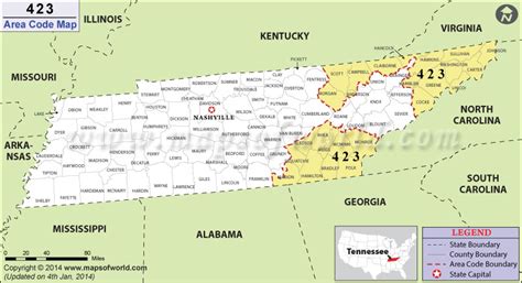 tennessee 423 area code