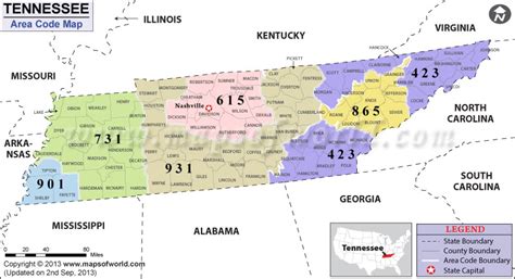tennessee area code